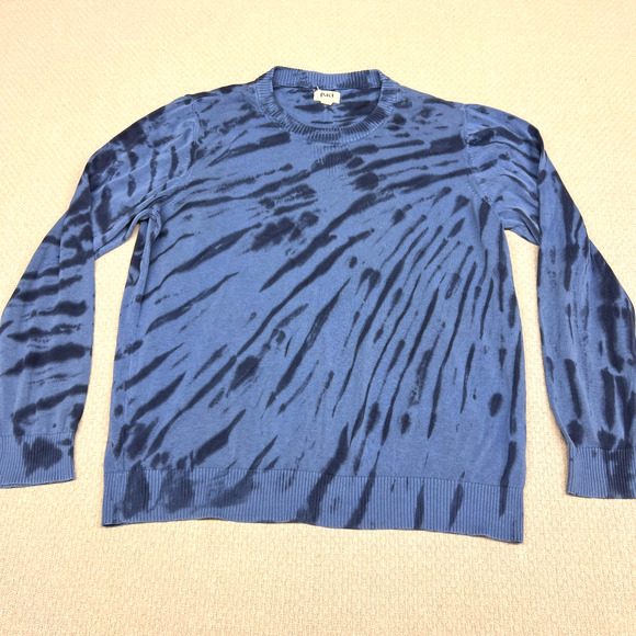 Pact Organic Sweater Womens XXL Blue Tie Dye Knit Pullover Casual - Picture 1 of 7